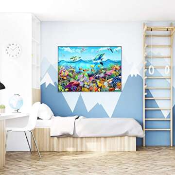 HUADADA 1000 Piece Puzzles for Adults, Undersea World Jigsaw Puzzles 1000 Pieces for Adults and Kids Cool Ocean Scene Jigsaw Puzzle (27.56" x 19.67")