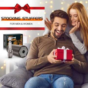 Stocking Stuffers Super Universal Socket - Tools Gifts for Men Women Grip Socket with Power Drill Adapter Unscrew Any bolt Cool Gadgets for Men Car Guy Gift Ideas for Adults Dad Stuff Christmas Gifts