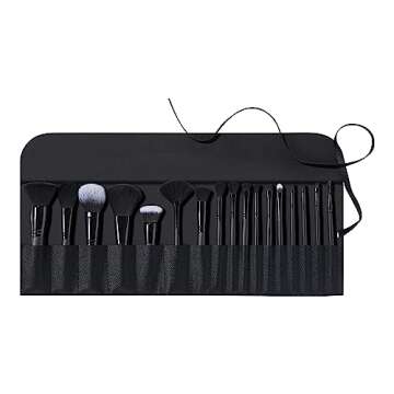 e.l.f. Ultimate Makeup Brush Set & Travel Roll, 17-Piece Brush Kit, Brushes For Eyeshadow, Foundation, Powder, Concealer & more, Vegan & Cruelty-Free