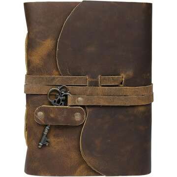 CUERO Vintage Leather Sketchbook Journal for Artists