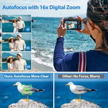 5K WiFi Autofocus Vlogging Camera - Capture Stunning Moments