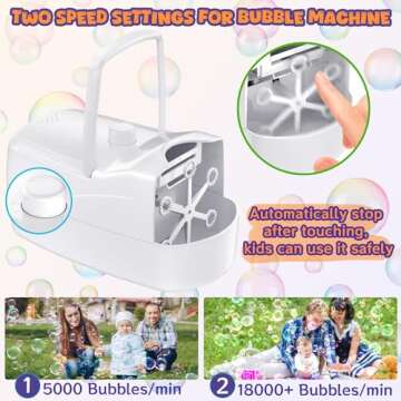 Bubble Maker - 18000 Bubbles/Min for Kids & Parties