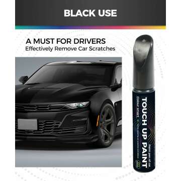 Touch Up Paint Pen,Touch Up Paint for Cars,Car Accessories Car Touch Up Paint, Automotive Paint Pen Scratch Repair,Car Remover Scratch Paint Pen,Car Paint Pen for Erase Car Scratches (Black)