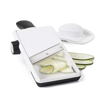 OXO Good Grips Large Adjustable Handheld Mandoline Slicer,White