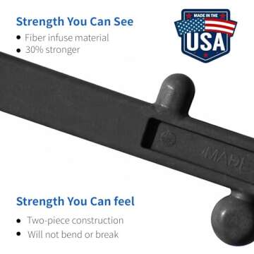 Body Back Buddy Classic USA Made Handheld Massage Cane - Full Body Trigger Point Tool for Deep Tissue Pain Relief - Dual Hooks for Back, Shoulder, Neck - (2.0 Black)