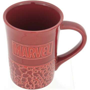 Red Crocodile Pattern Mug by Marvel - Unique Gift