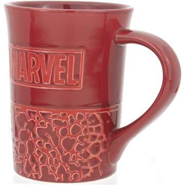 Red Crocodile Pattern Mug by Marvel - Unique Gift