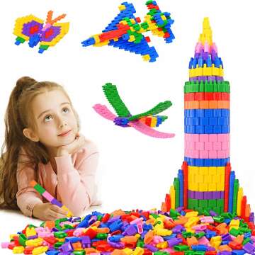 600pcs Kids Building Blocks | Educational STEM Playset for Hours of Fun