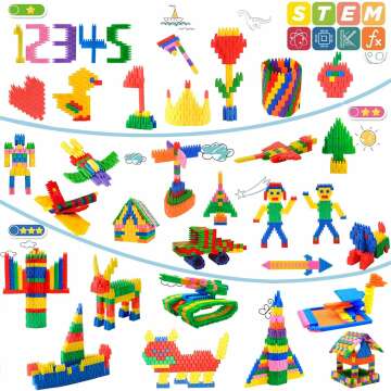 Kids Building Blocks 600pcs Educational STEM Set