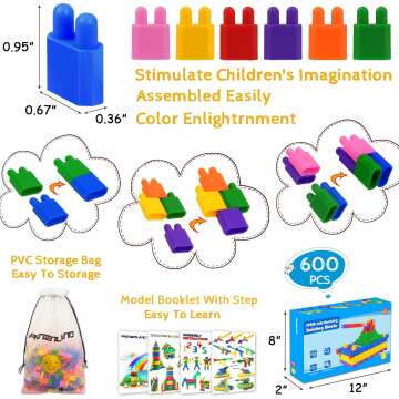 Kids Building Blocks 600pcs Educational STEM Set