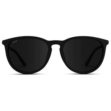 WMP Eyewear Polarized Round Sunglasses | Retro UV Protection for Women