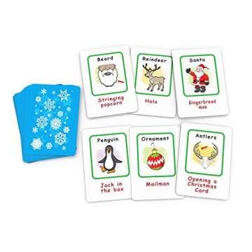 Arizona GameCo Santa Claus Charades, a Fun Christmas Game for Kids Ages 6+ – No Reading is Required to Play – Christmas Party, Family Board Game Night, Gift Idea, Stocking Stuffers