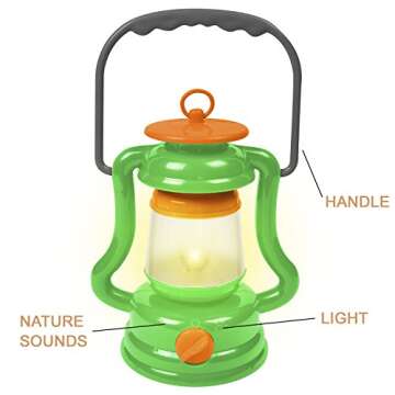 Nature Bound Light & Sound Lantern Kit with Nature Sound Effects, Green, One Size