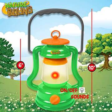 Nature Bound Light & Sound Lantern Kit with Nature Sound Effects, Green, One Size