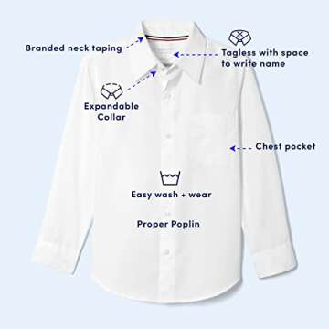 French Toast Boys Expandable Collar Dress Shirt 2T