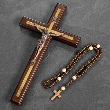 Handmade Wooden Catholic Crucifix