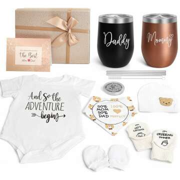 Thoughtful New Mom Gifts: Tumbler Set for Expecting Parents