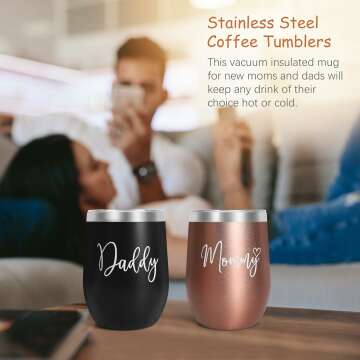 New Parent Gifts: Tumbler Set for Moms & Dads