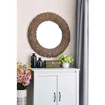 Kenroy Home Seagrass Mirrors, Medium, Natural Rope