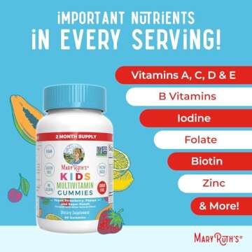 MaryRuth's Multivitamin and Probiotic Gummies (Strawberry) for Kids | Clean Label Project Verified® | Vitamins for Gut Health, Immunity, & Overall Wellness | Vegan, Non-GMO, Gluten Free