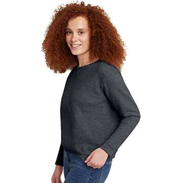 Hanes EcoSmart Crewneck Sweatshirt - Slate Heather Medium