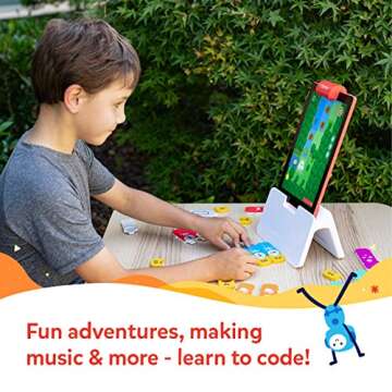 Osmo - Coding Family Bundle for iPhone, iPad & Fire Tablet - 3 Educational Learning Games - Ages 5-10+ - Coding Jam, Coding Awbie, Coding Duo - STEM Toy (Osmo Base Required) (Amazon Exclusive)