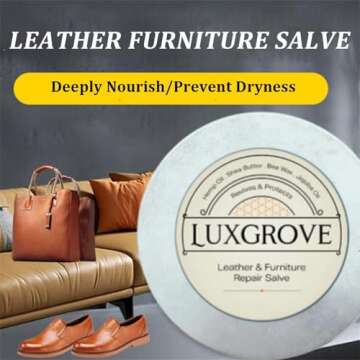 ZENKLET Luxgrove Leather Salve - Ultimate Repair Cream for Leather & Furniture