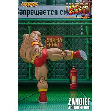 Storm Collectibles - Ultimate Street Fighter II: The Final Challenger - Zangief, Action Figure, STM87180 Red