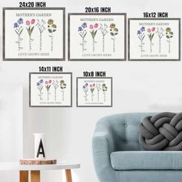 Personalized Birth Month Flower Gifts for Mom