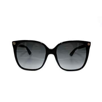 Gucci Women's Lightness Square Sunglasses - Stylish Black/Grey Design