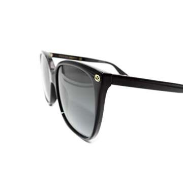 Gucci Women's Square Sunglasses - Black/Grey Style