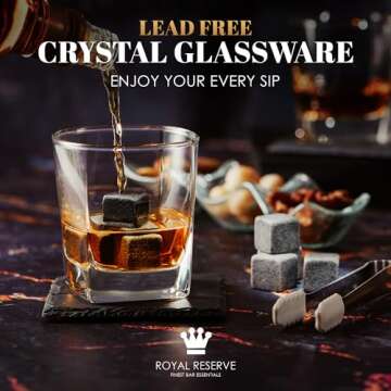 Artisan Whiskey Stones Gift Set for Men - Royal Reserve