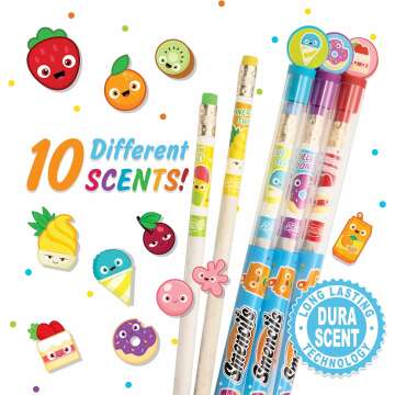 Smencils Gourmet Scented HB #2 Pencils for Kids