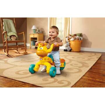 Little Tikes Rollin' Giraffe - Safe Ride-On Toy