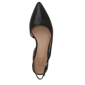 Naturalizer Women's Banks Slingback Pump, Black Leather, 9.5 Wide