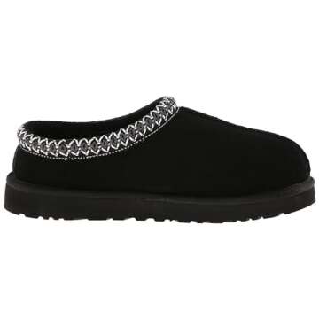 UGG Women's Tasman Slipper in Black, Size 5