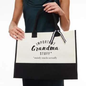 FORBIDDEN PAPER Grandma Bag-Birthday Gift for Grandma