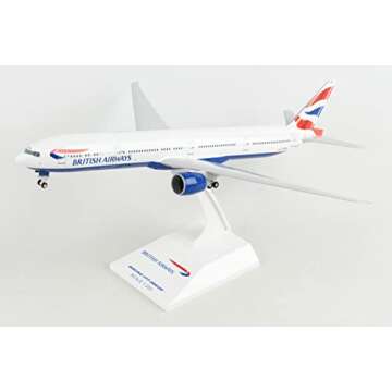 Daron Skymarks British Airways 777-300ER 1/200 with Gear Model Kit , White