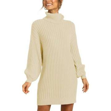 Prinbara Turtleneck Sweater Dress