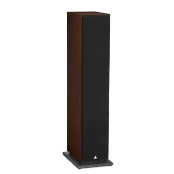 triangle - BOREA BR08 Hi-Fi Floorstanding Speakers - Power handling 150W - Efficiency 92 dB/W/m - 16cm Drivers - Versatile Music and Home Cinema - 206 x 1020 x 314 mm - Walnut (Piece)