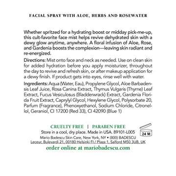 Mario Badescu Facial Spray and Mask Duo for a Dewy Glow | Hydrating & Softening Skincare Set | Skin Care Products for Daily Beauty & Personal Care | Rose