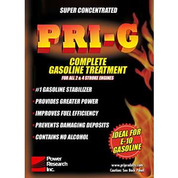 PRI - PRI-16-G -G Fuel Stabilizer - Lubricity - Stability gasoline Treatment 16Oz