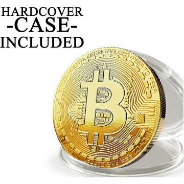 Gold-Plated Bitcoin Medal in Noble Giftbox