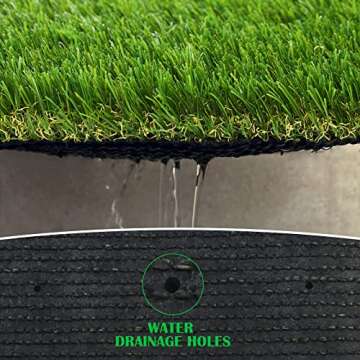 ZGR Artificial Garden Grass 28" x 40" Premium Lawn Turf, Realistic Fake Grass, Synthetic Turf, Thick Pet Turf, Fake Faux Grass Rug with Drainage Holes Indoor/Outdoor Landscape Customized Available