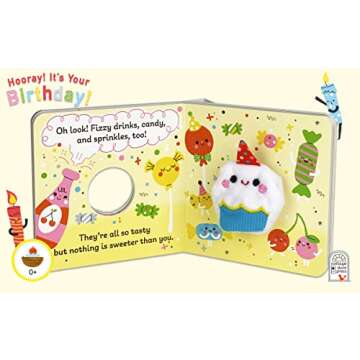 Hooray It's Your Birthday! Finger Puppet Board Book for Celebrations & Parties Ages 1-4 (Finger Puppet Board Books)