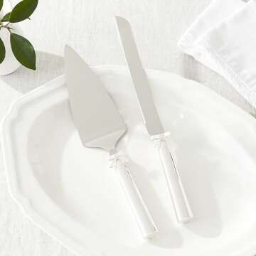 Kate Spade 2-Piece Silver Dessert Set - Elegant Design