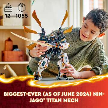 LEGO NINJAGO Cole’s Titan Dragon Mech Adventure Toy