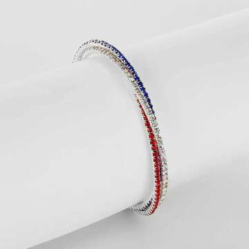 USA Flag Bracelet for 4th of July Celebration