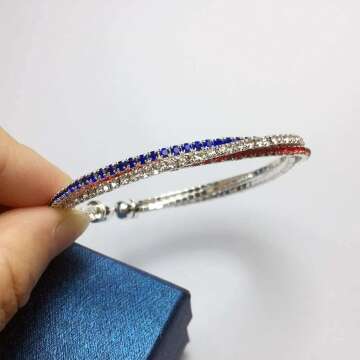 USA Flag Bracelet for 4th of July Celebration