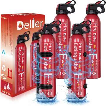 HOUANDG Portable Fire Extinguishers - Water Based, 4 Pack for Home & Car